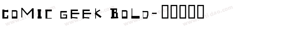 Comic Geek Bold字体转换